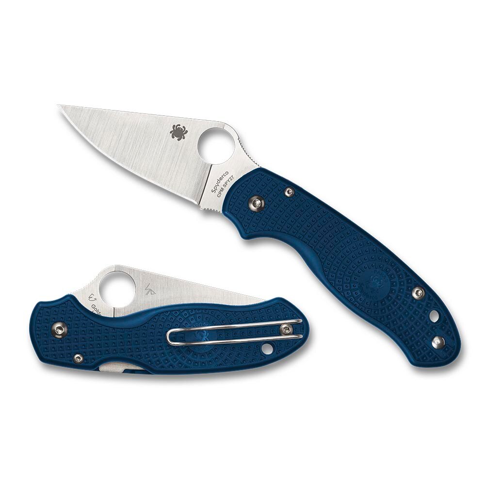 Spyderco Para 3 Knife in Blue FRN